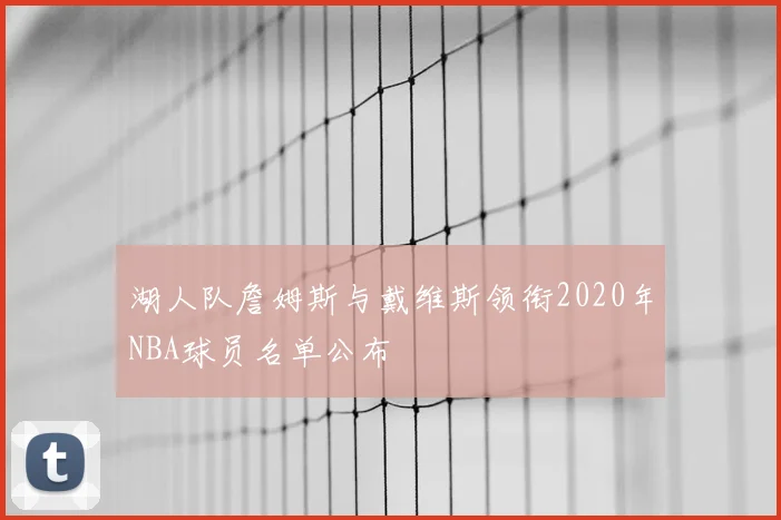湖人队詹姆斯与戴维斯领衔2020年NBA球员名单公布